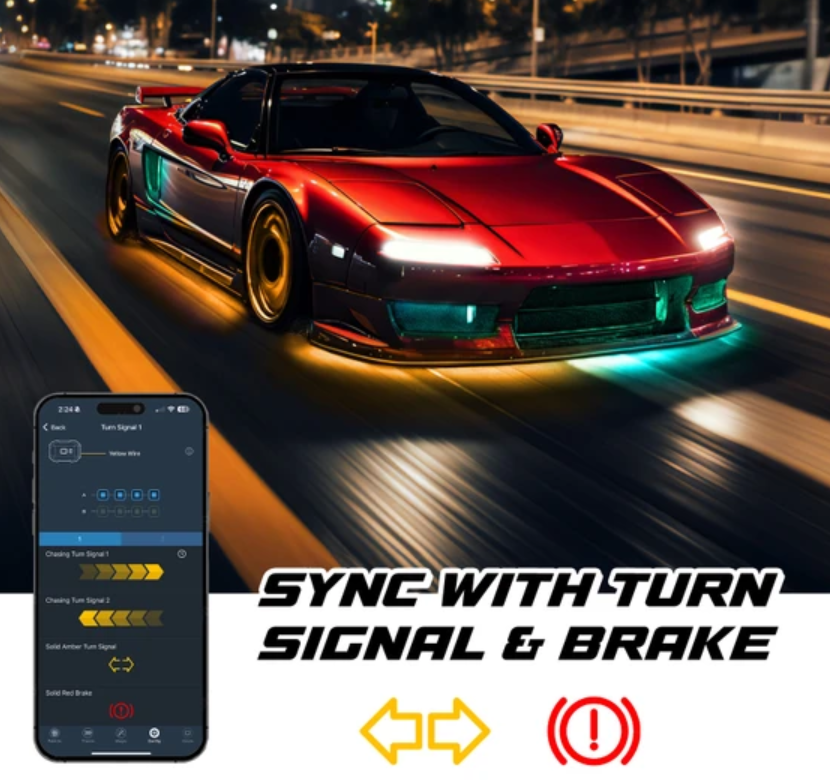 XK Glow Firmware Update Capability Underbody Light Kit MX-CAR-STA - Xkmax Rgbw 8PC Underglow