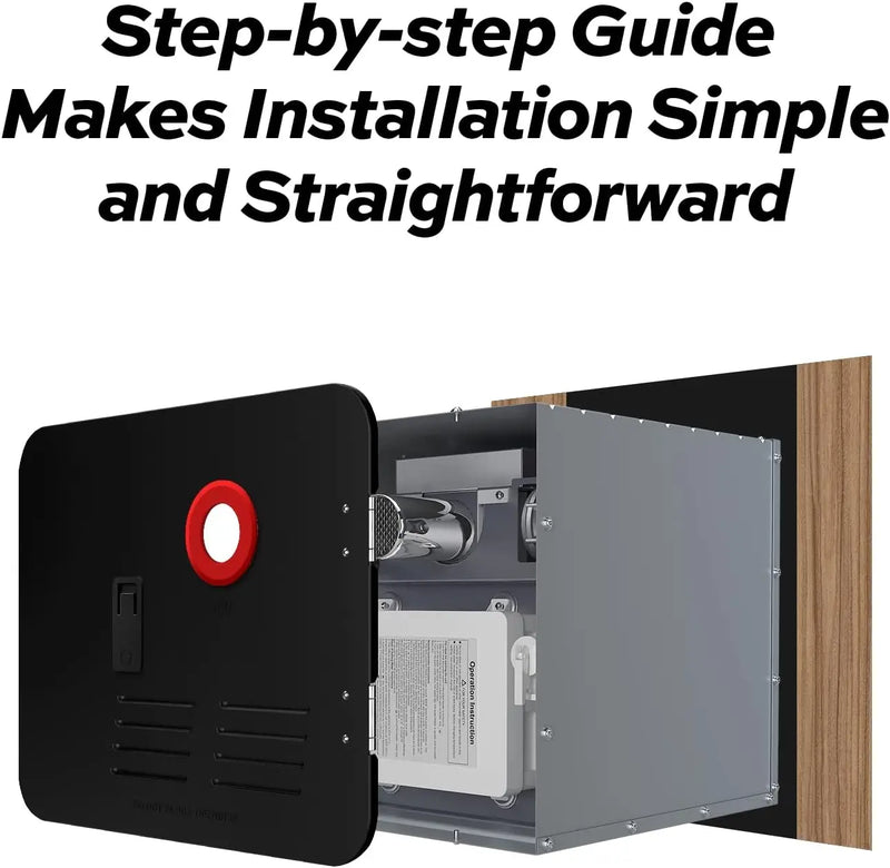 FOGATTI Water Heater Access Door: Fogatti FSBDA1518 Black Water Heater Access Door 15 x 18