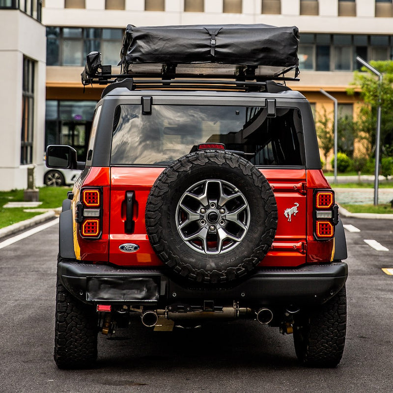American MOD No Drilling Required Tail Light Assembly Amfmec00202 - Raptor Style Led Taillights Star