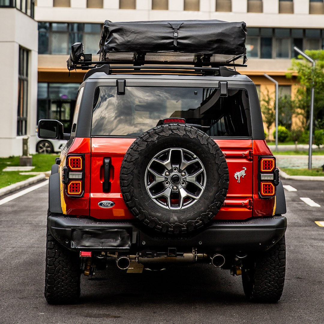 American MOD No Drilling Required Tail Light Assembly Amfmec00202 - Raptor Style Led Taillights Star