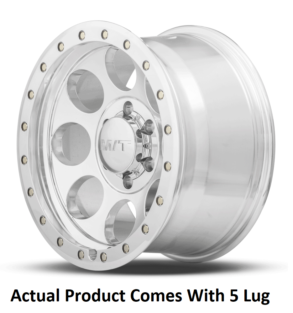 M.T. Wheel Modern Low Profile Cap Design 274558 - 18X9 5X5 4.53 MT Classic Pro Polish