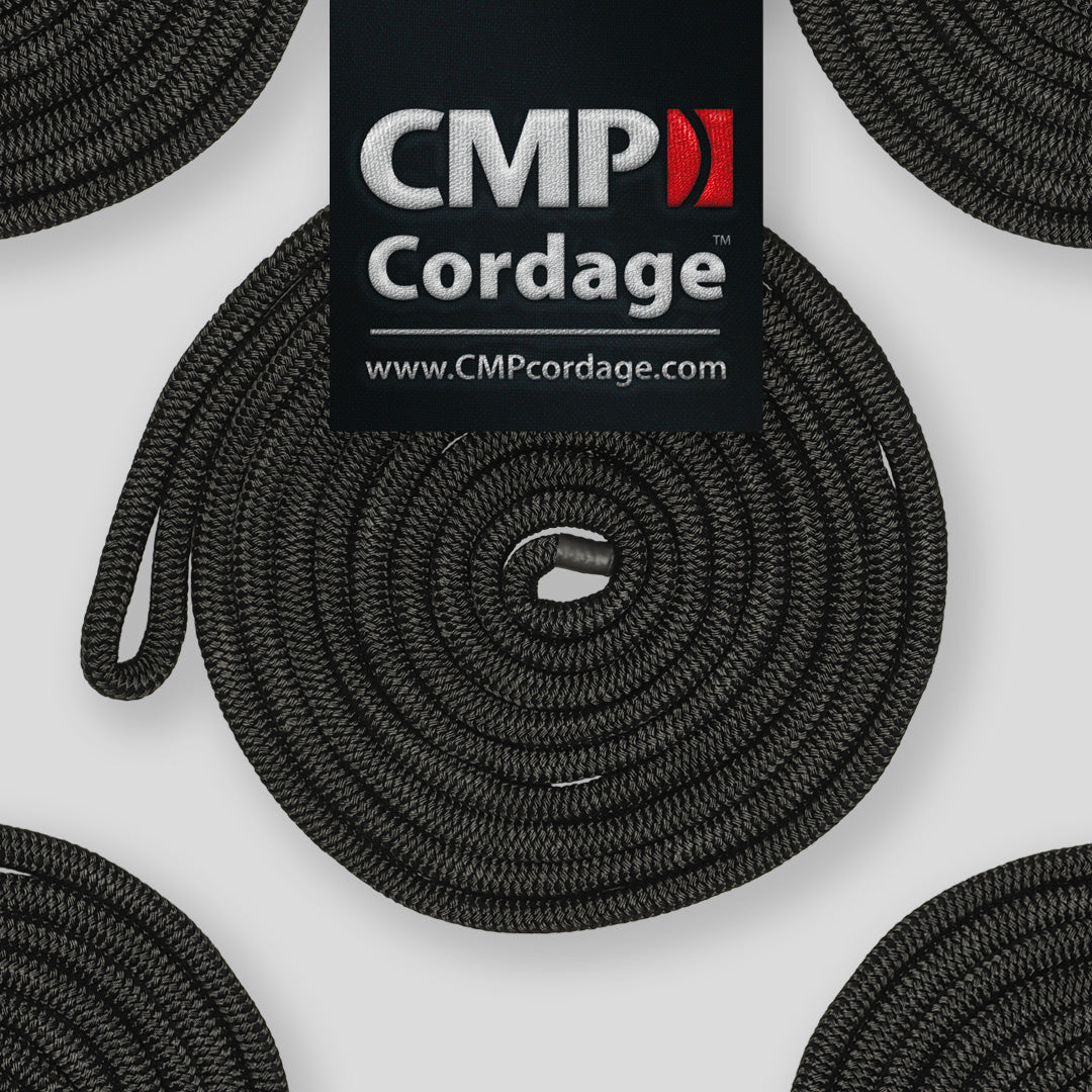 CMP Group Heavy Duty Reusable Storage Strap Dock Line CDL3440BK - Black 4IN-40FT Dblbrd Dockline