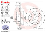 Brembo 09781321C02 Brake Rotor
