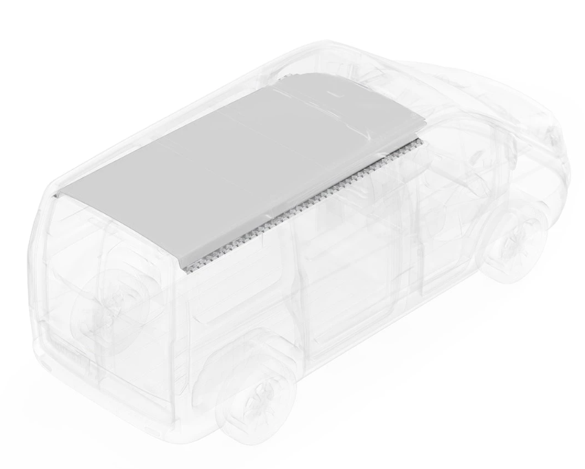 Legend Fleet Limited Lifetime Warranty Van Ceiling Liner 645-114-2614.X - White Prom 159 HR -White-2PC