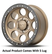 M.T. Wheel Modern Low Profile Cap Design 274478 - Bronze 17X9 5X5 4.53 MT Classic Pro