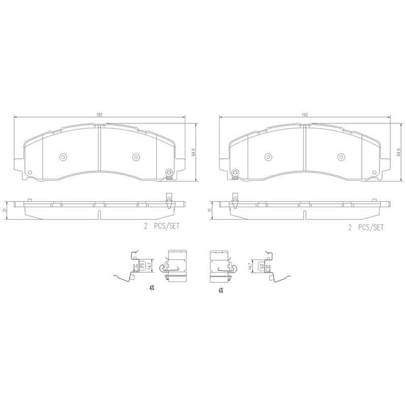 Brembo P23195N Designed to be oe equivalent