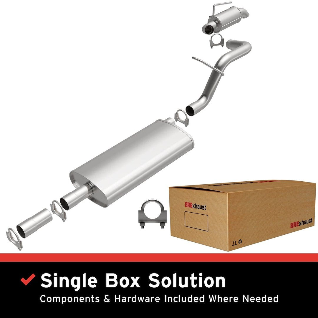 BRE Exhaust Designed For Power And Sound Exhaust System Kit 106-0047 - 08-12 Jeep Liberty 3.7