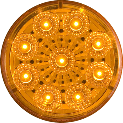 Optronics Polycarbonate Lens And Housing Clearance Light MCL50AB - Led Miroflex Rnd Diode Amber