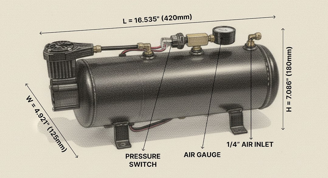 Hornblaster HK-2Chime-M3 Air Horn