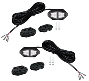 Racesport LT Universal Fitment Underbody Light Kit RSRGBW - 2PC Rgbw Multicolor Rock Syst