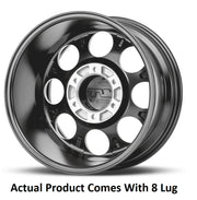 M.T. Wheel Modern Low Profile Cap Design 274709 - Black 20X9 8X170 MT Classic Pro