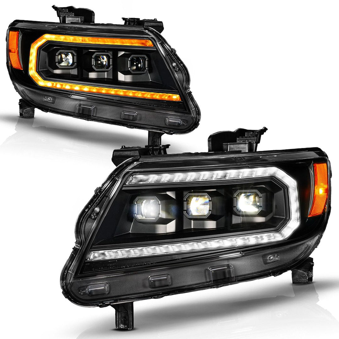 Anzo Simple Plug And Play Installation Headlight Assembly 111634 - Chevy Colorado 15-22 Full Led Proje