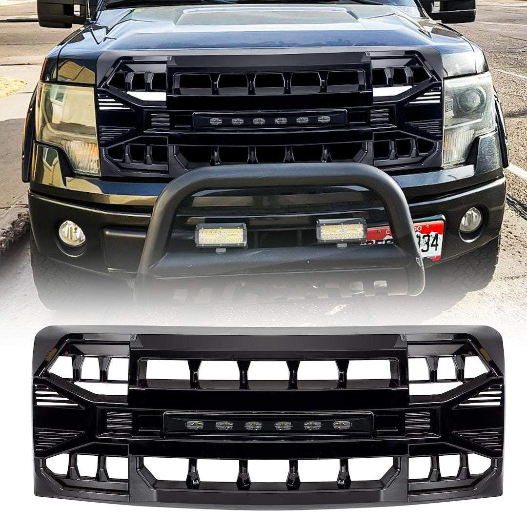 American MOD Direct Fit Replacement Grille Amfmaa00129 - Armor Led OFF-Road Lights