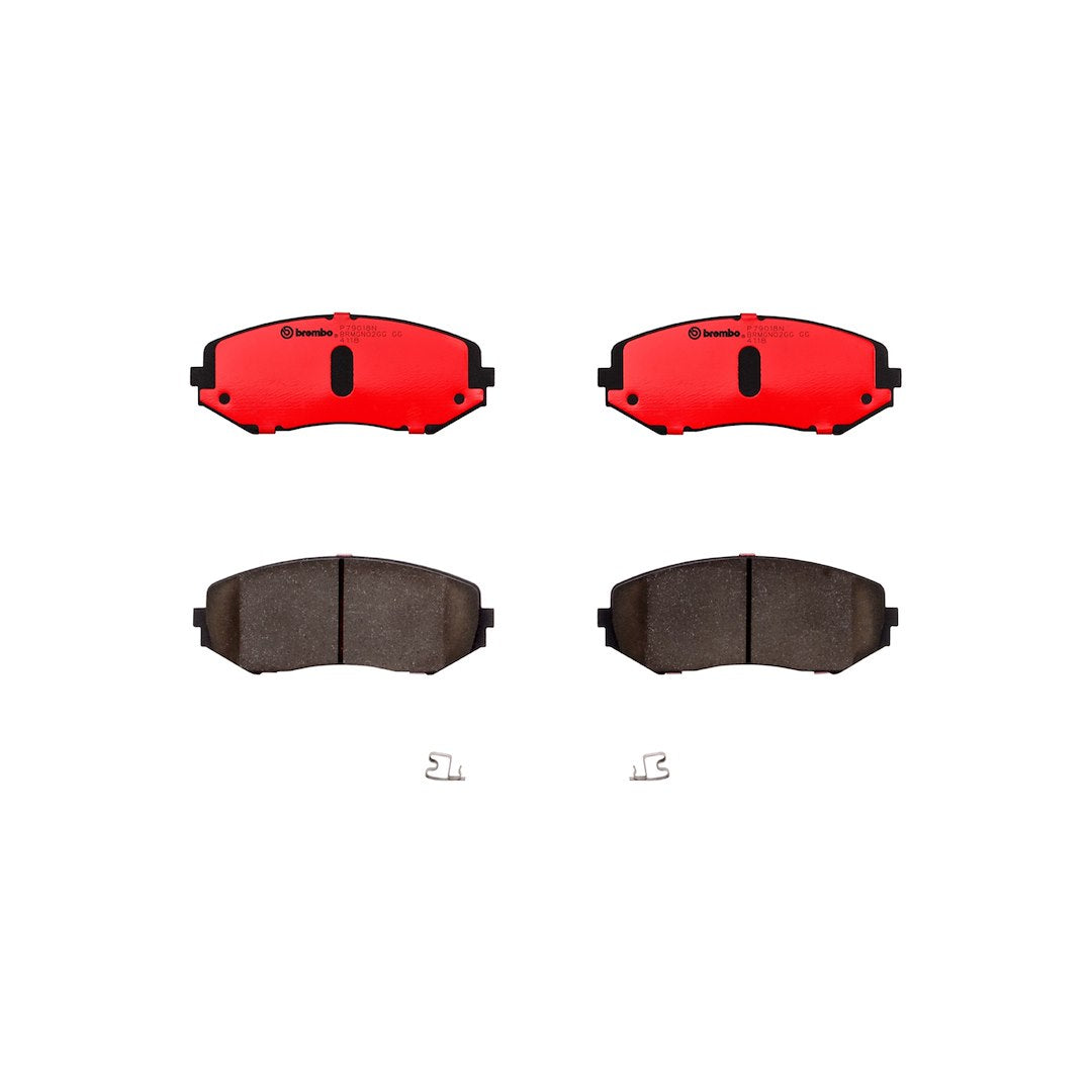 Brembo Premium Low-Met OE Equivalent Pad Brake Pad P79018N - Disc Set