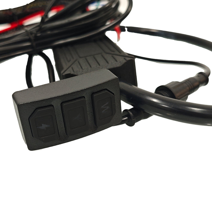 ARC Lighting Features Two Outputs Light Bar Wiring Harness BB84044 - Stroblink Universal Dual Color Wor