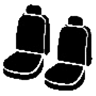 FIA Face Fabric Water Repellent Seat Cover SL67-71 Blue - SL Front Bucket Seats Ford Bronco
