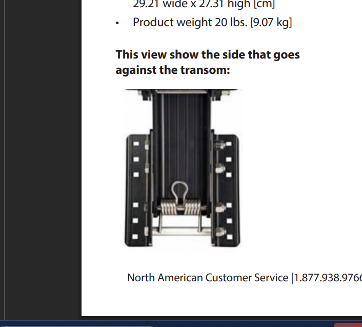 CMP Group 550410 Outboard Motor Mount