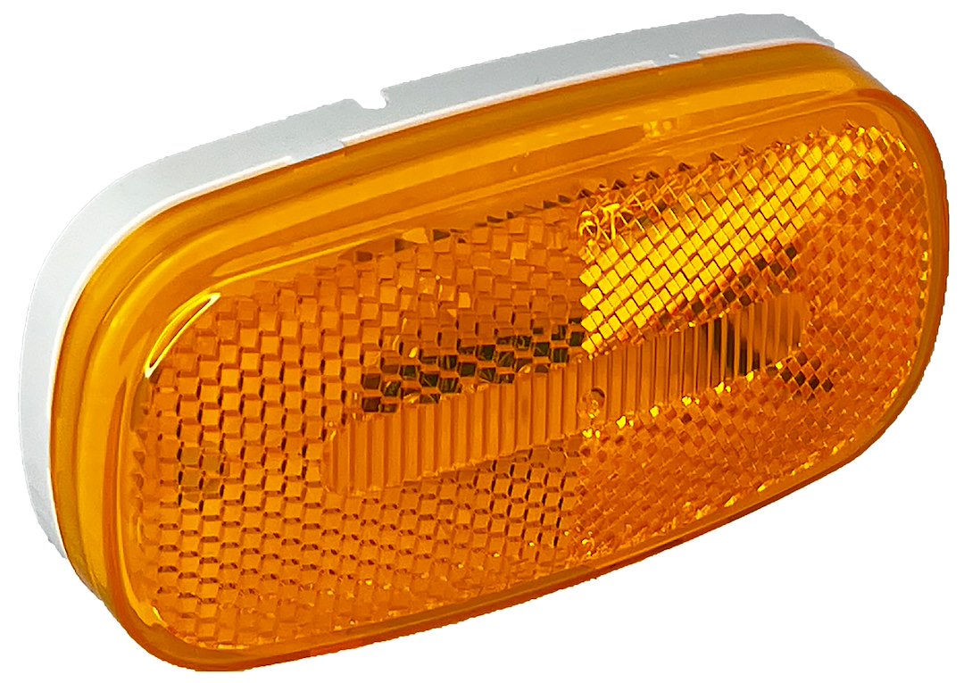 RV Designer Meets DOT Lighting Requirements Trailer Light L901 - Amber Oblong Reflex Led Marker Ligh