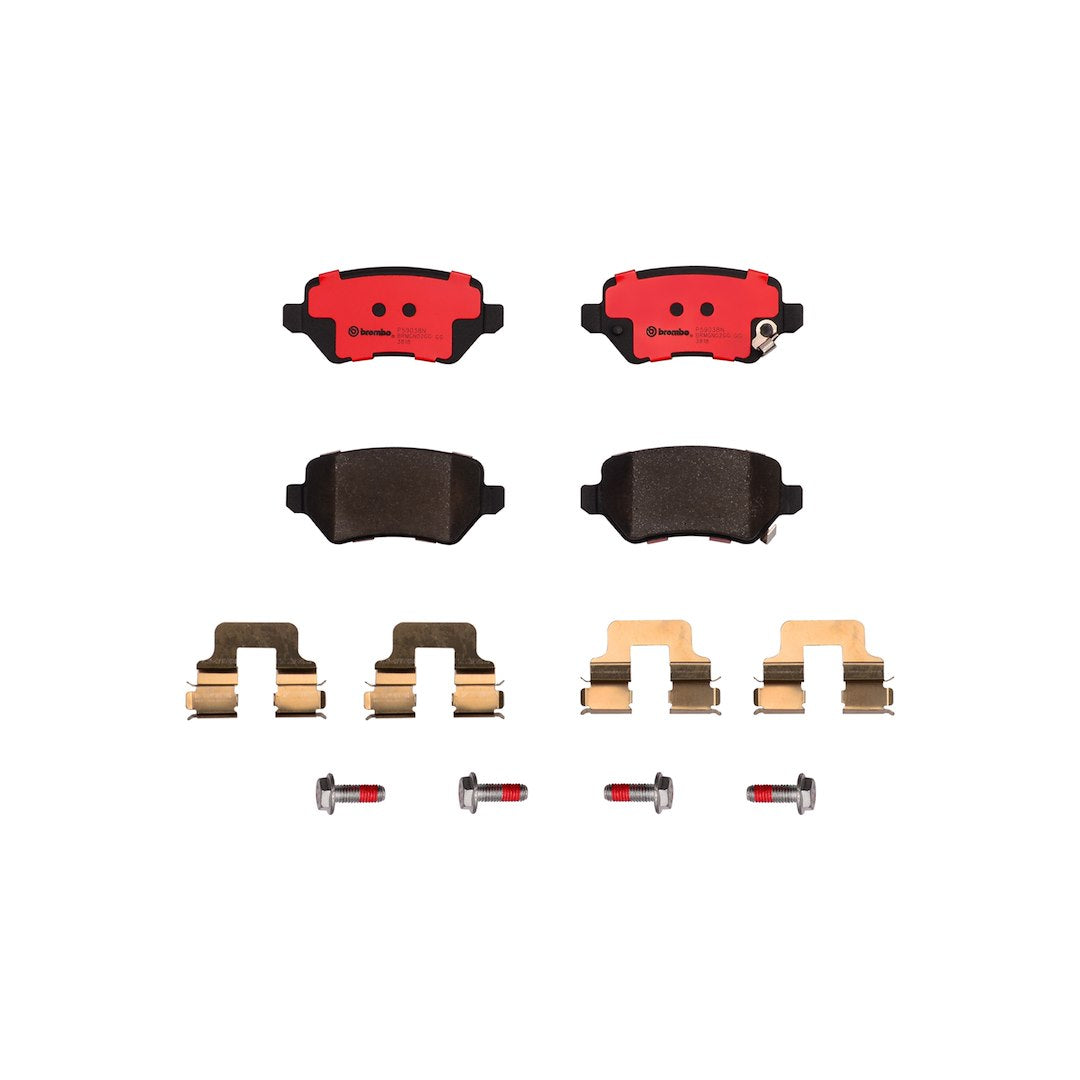 Brembo Premium Low-Met OE Equivalent Pad Brake Pad P59038N - Disc Set