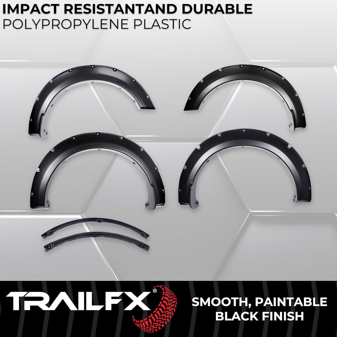 Trailfx Limited Lifetime Warranty Fender Flare TFF3011S - Pocket Style Smooth Set