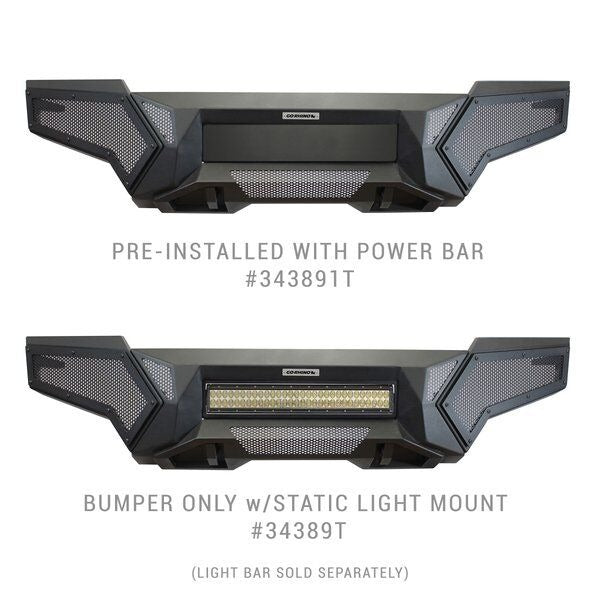 GO Rhino Dual Function Tow Hook Mounts Bumper 343921T - Element Front Power Act