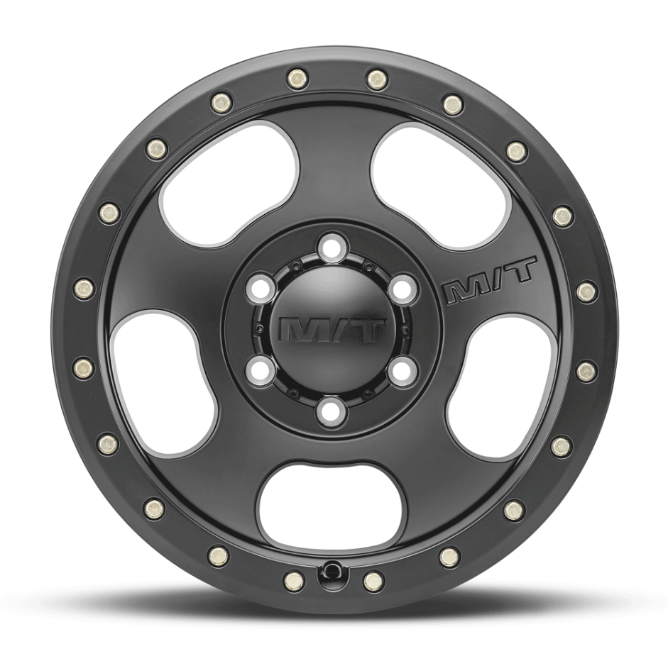 M.T. Wheel Modern Low Profile Cap Design 274526 - Black 17X9 6X135 4.53 MT Canyon Pro