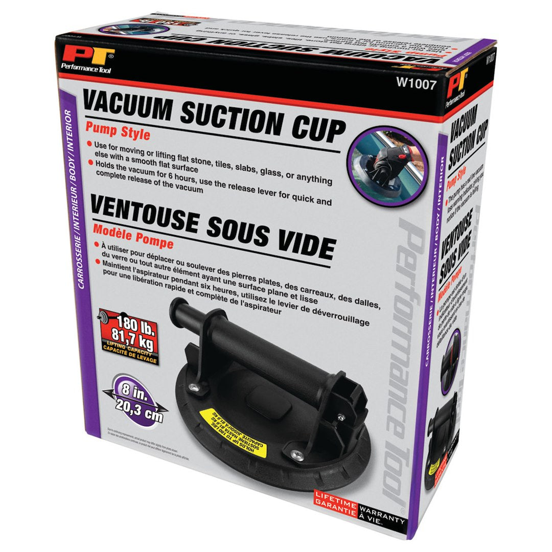 Perform Tool Limited Lifetime Warranty Suction Cup W1007 - IN. Pump Vacuum