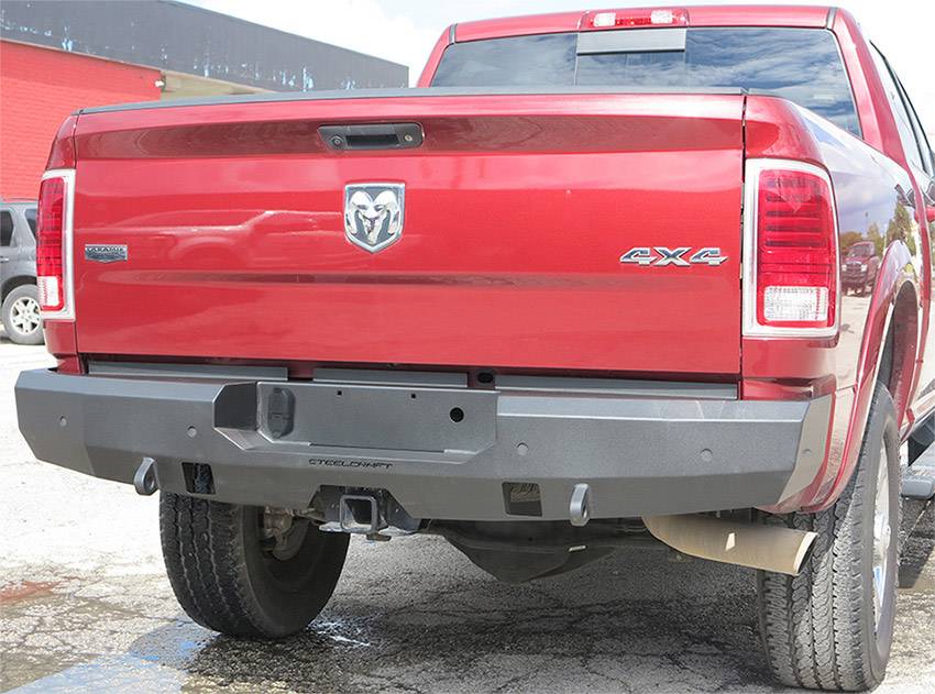 Steelcraft Built-In Sensor Cutout Bumper 76-22260 - Black Fortis Rear Textured