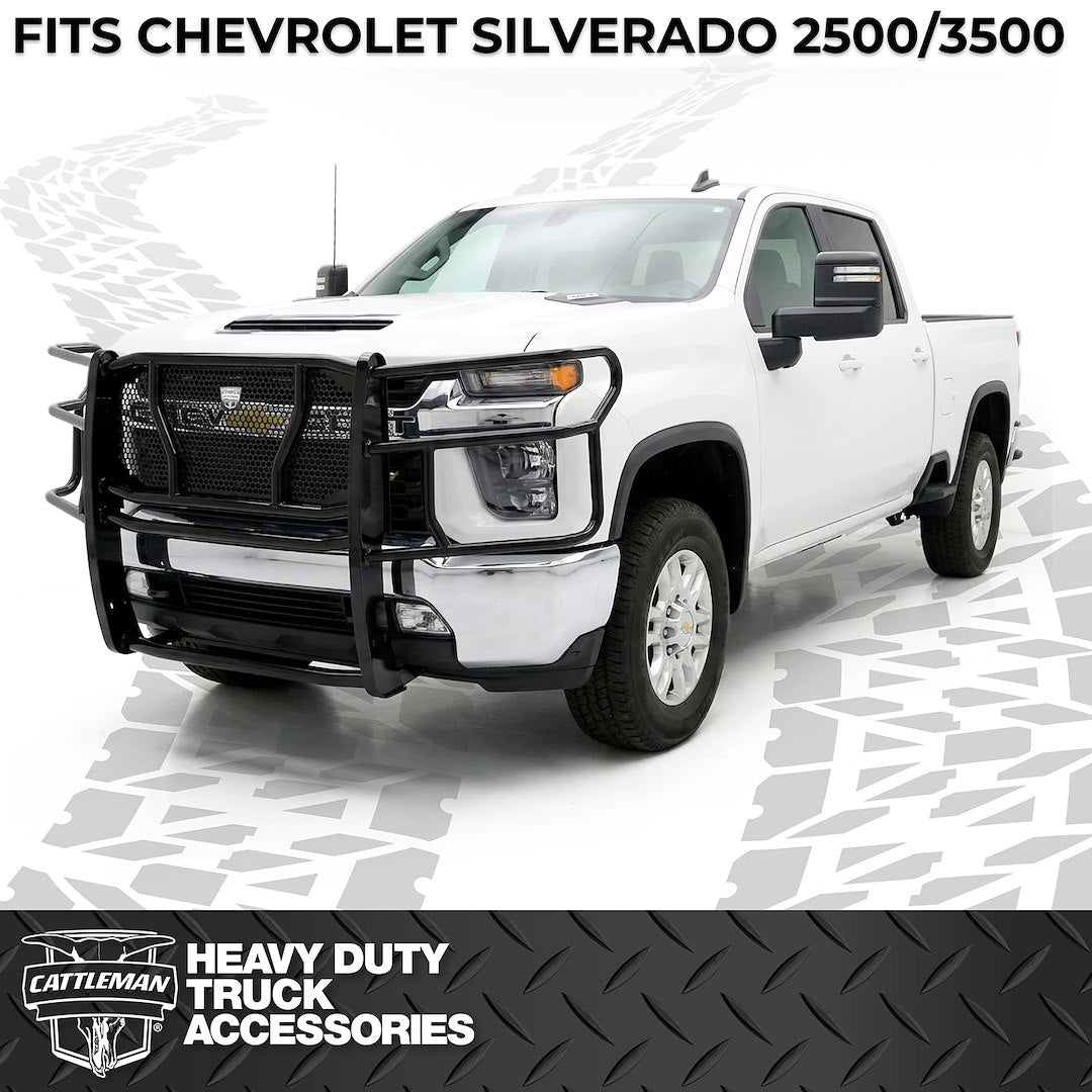 Cattleman Two Vertical Center Protection Bars Grille Guard 1132P - Sensors