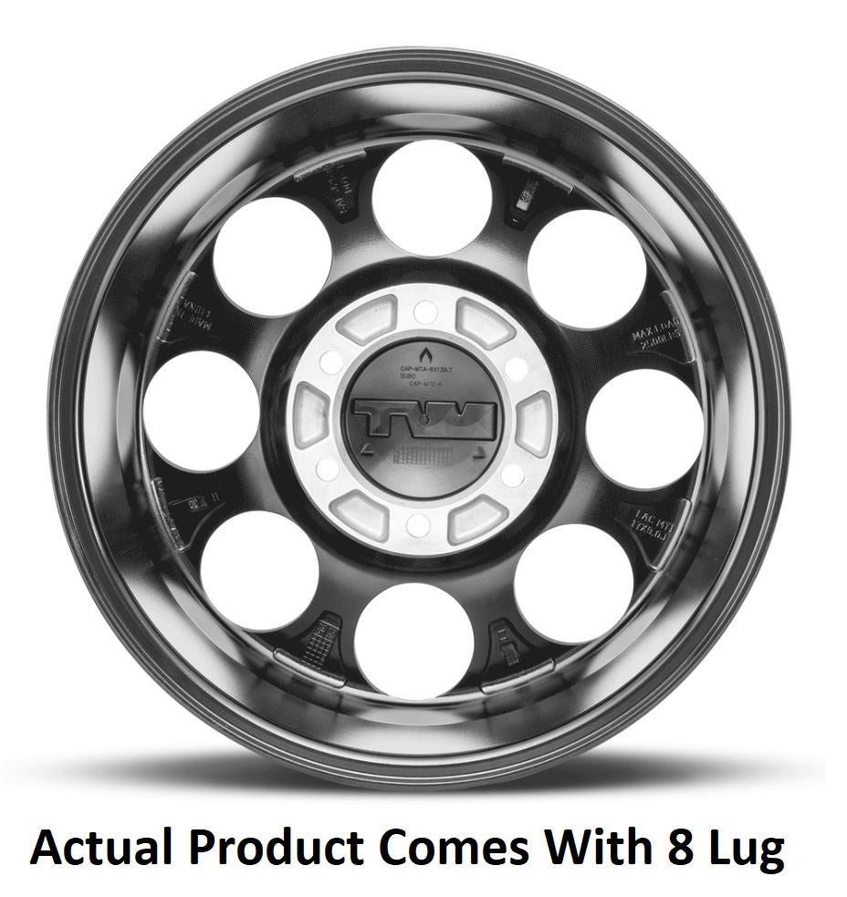 M.T. Wheel Modern Low Profile Cap Design 274710 - Black 20X9 8X180 MT Classic Pro