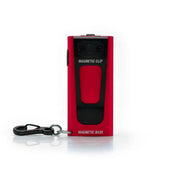 STKR Concept Removable Low-Profile Pocket Clip Flashlight 14264 - Red Slim Jimmy Keychain Flashlight-Red