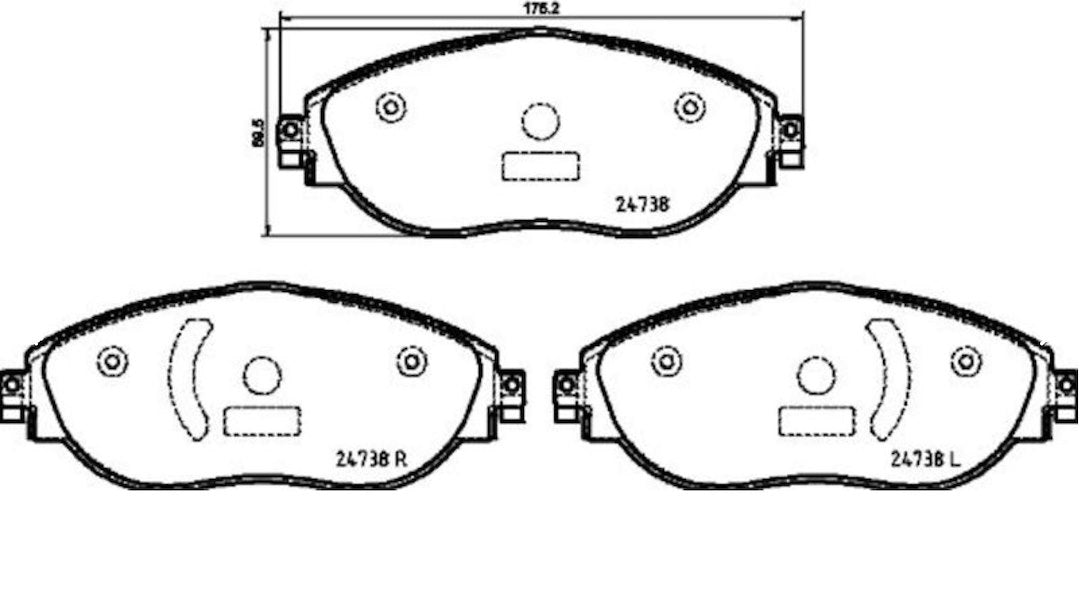 Hella Maximum Durability And Comfort Brake Pad 355031751 - Set Disc