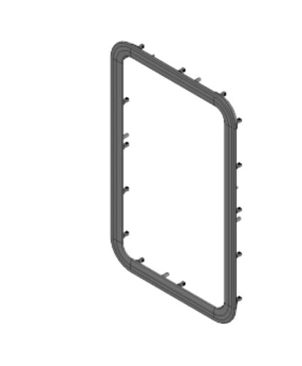 Lippert Comp Made In USA Entry Door Window Frame 711862 - Low Profile Seal