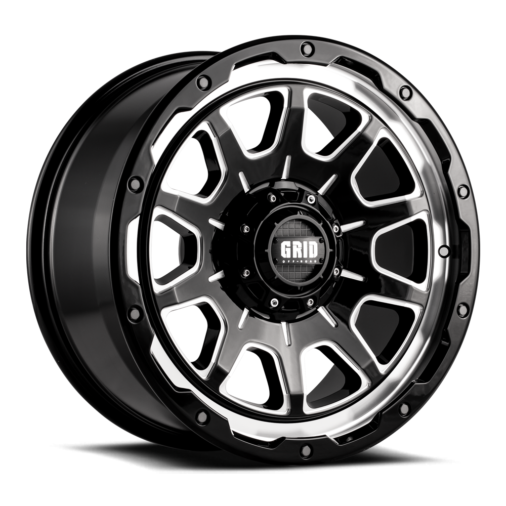 Grid Wheels With Grid Logo Center Cap GD1520090865M1525 - 15 20X9.0 8X165.1 15 125.5