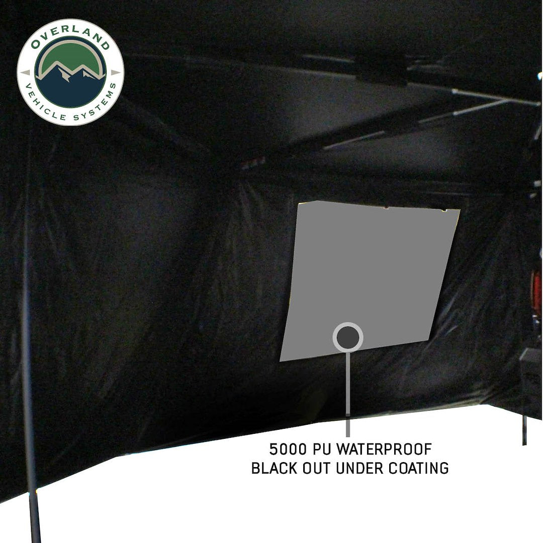 Overland VCL Quick Deploying Free Standing Shade Awning - Roof Rack Kit Component 19690024 - XD Nomadic 270 Wall BL