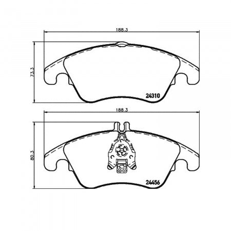 Hella Maximum Durability And Comfort Brake Pad 355012621 - Set Disc