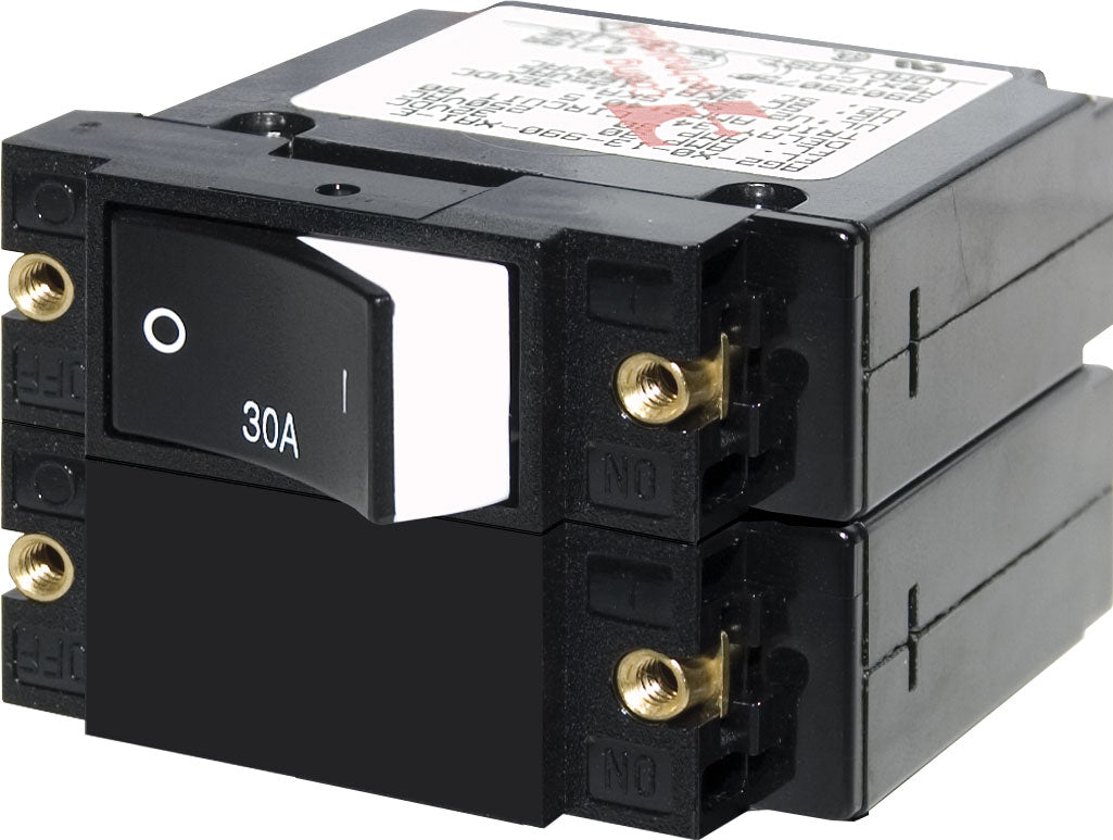 Blue SEA Double Pole Magnetic Hydraulic Type Circuit Breaker 7574-BSS - A2RSD Rocker30A