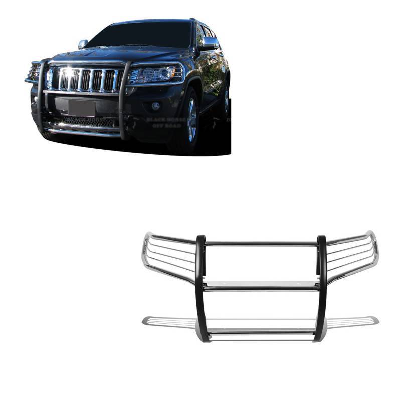 Black Horse Bolt On Mounting Grille Guard 17A080202MSS - 2011-2018 Jeep Grand Cherokee Grill