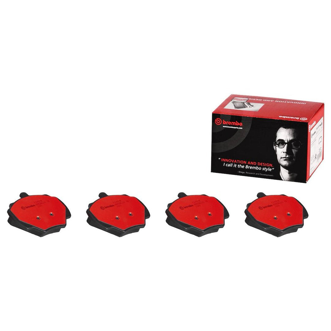 Brembo Premium Low-Met OE Equivalent Pad Brake Pad P44001N - Disc Set