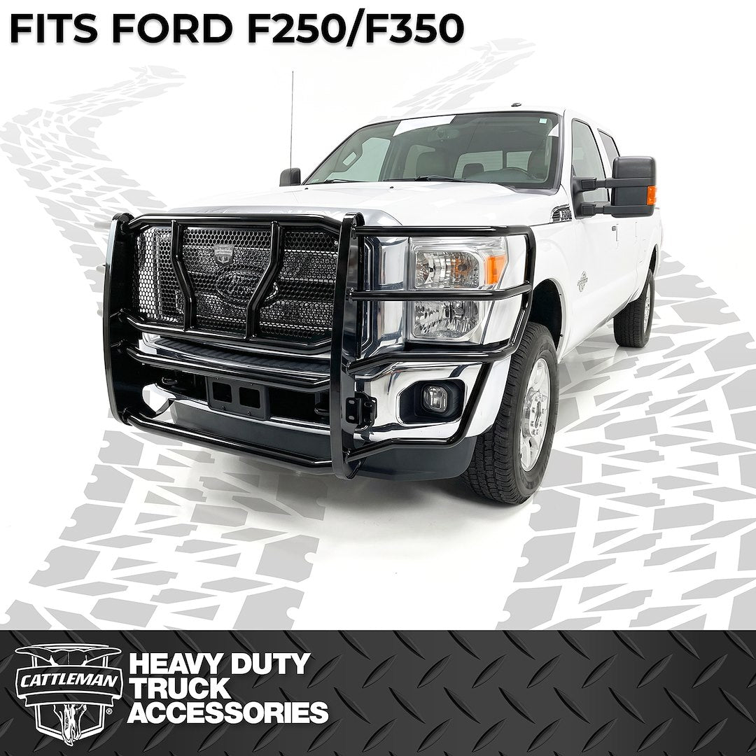Cattleman Two Vertical Center Protection Bars Grille Guard 1355P