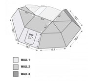 Overland VCL Limited Lifetime Warranty Awning Extension Panel 19690008 - XD Nomadic 270 Wall BL