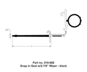 AP Products Made In USA Slide Out Seal 018-668 - Snap-IN 2-7 Wiper-4-1