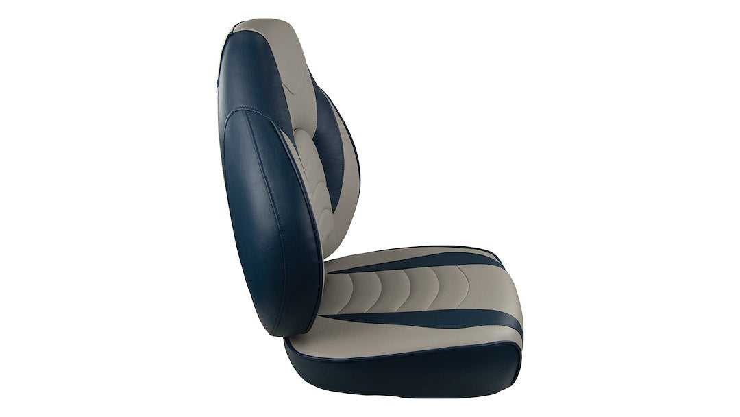 Springfield Grandeur Vinyl Boat Seat 1041631-1 - Blue Gray Fish Pro