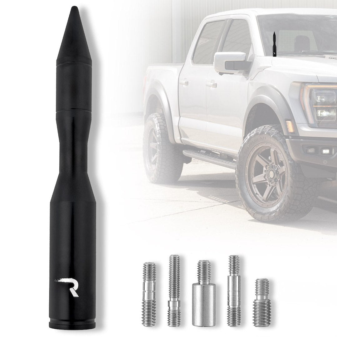 Recon Access Rust And Corrosion Resistant AM/ FM Antenna 264Antrtbk - Rpg Rocket Shaped Aluminum Anten