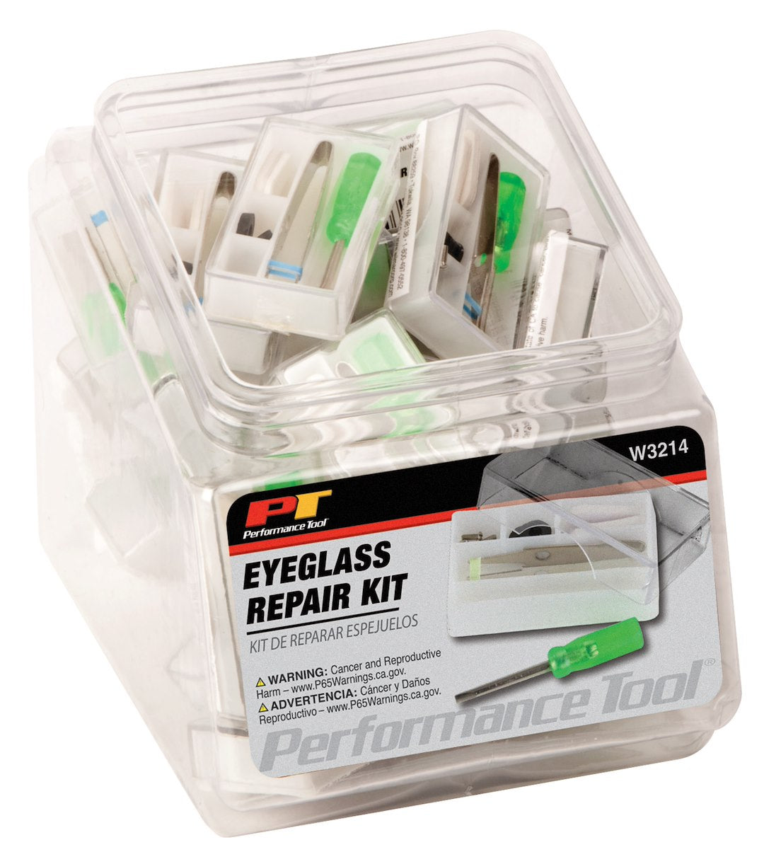 Perform Tool Features Small Fishbowl Eye Glass Repair Kit W3214 - Eyeglass
