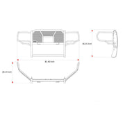 Black Horse RU-Dora20-B Grille Guard