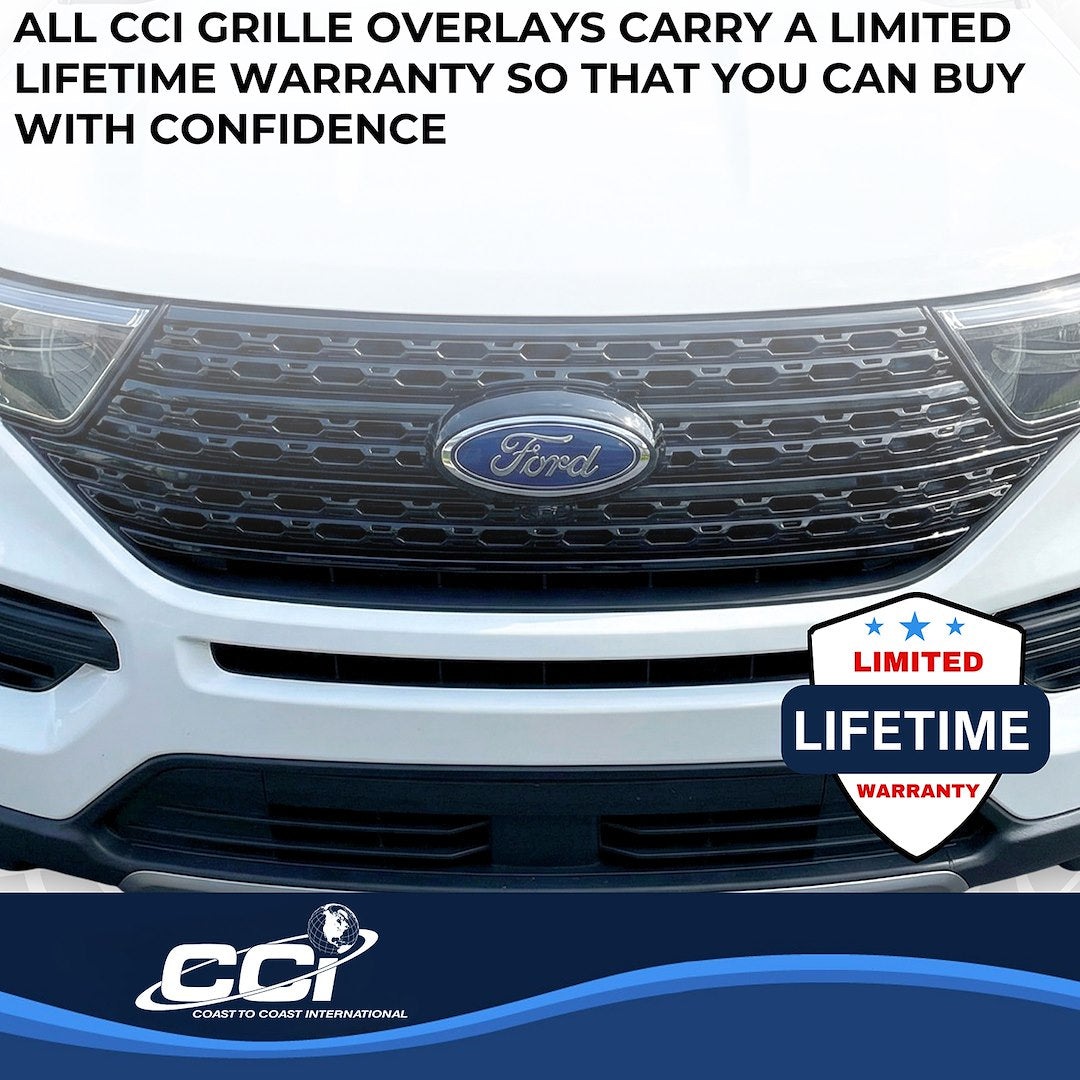 Coast2Coast Limited Lifetime Warranty Grille Insert GI197Black - Black GI 20-24 Ford Explorer Xlt GI197BLK