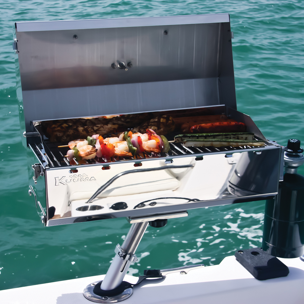 Camco Marine Features Folding Legs Barbeque Grill 58131 - Grill-Stow GO 160 Gas Therm