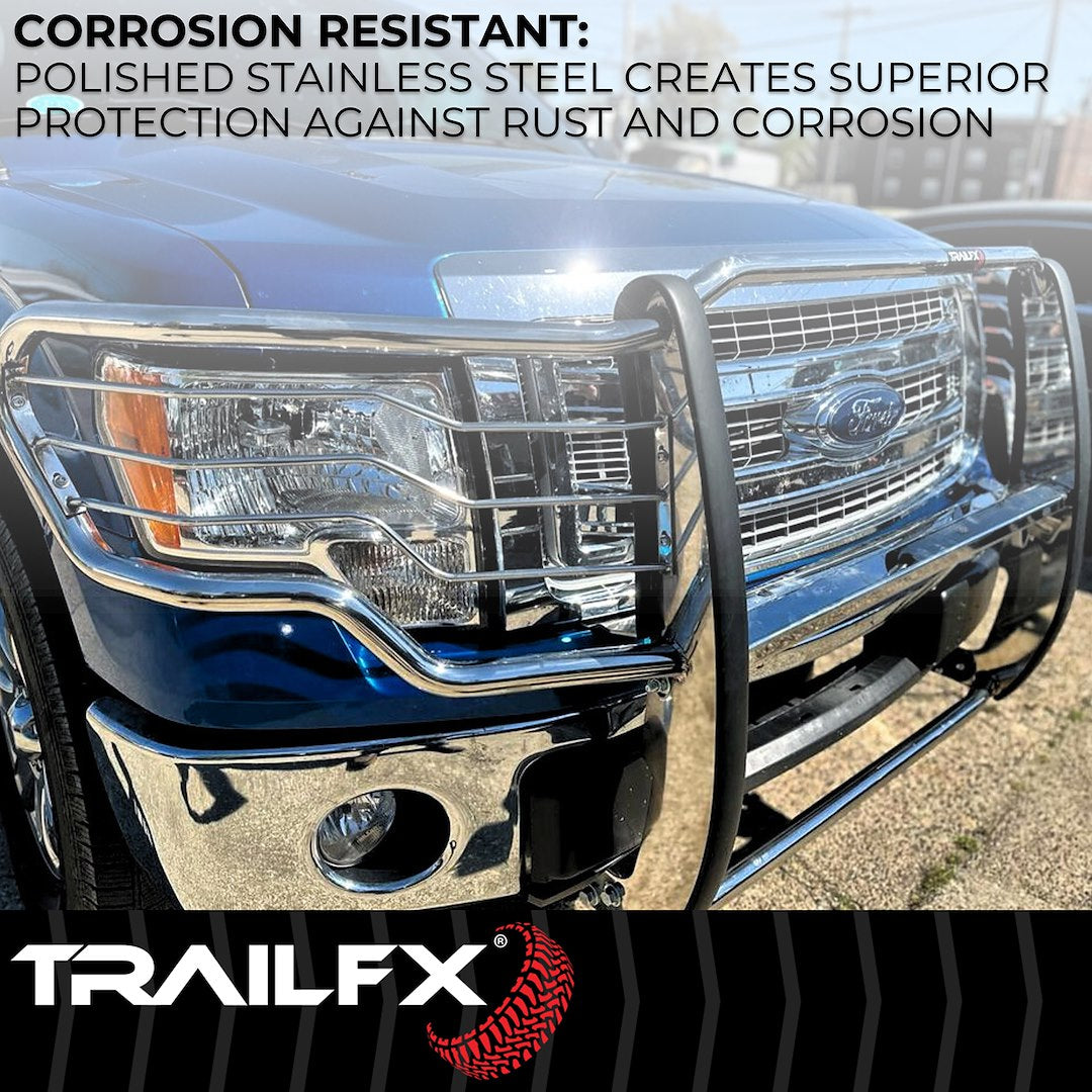 Trailfx Pre Drilled For Optional Lighting Grille Guard E0046S - Tacoma Pss