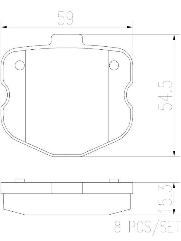 Brembo Premium Low-Met OE Equivalent Pad Brake Pad P10067N - Disc Set